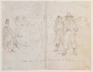 Entrée sur la Grande Promenade à Baden - James Abbott McNeill Whistler