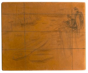 Plaque de gravure : La petite mare