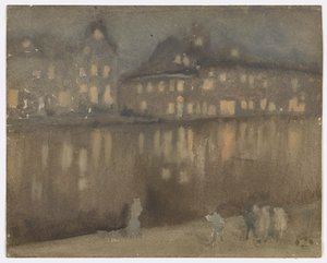 Grand Canal, Amsterdam; Nocturne