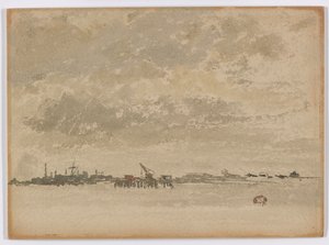 Gris et argent – Purfleet - James Abbott McNeill Whistler