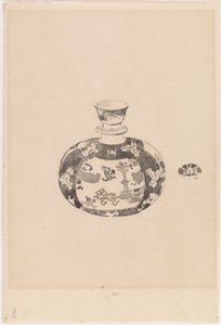 Pot à gingembre oviforme avec couvercle en forme de cloche
