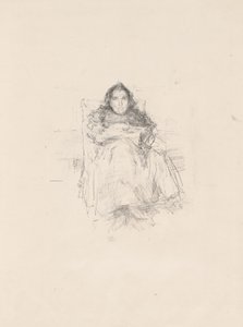 Étude de portrait : Mme Philip, n° 3 (recto) Étude de portrait : Geneviève Mallarmé (verso) - James Abbott McNeill Whistler