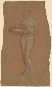 Femme nue debout tenant un bol [recto] - James Abbott McNeill Whistler