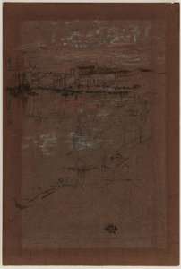 Coucher de soleil, en rouge et brun - James Abbott McNeill Whistler