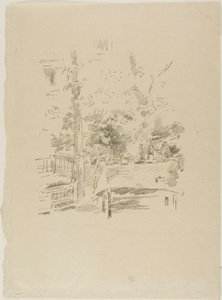 Tête-à-tête in the garden - James McNeill Whistler