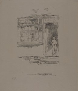 La boutique du barbier dans les Mews - James McNeill Whistler