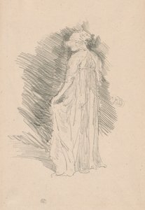 La figure drapée, vue de dos