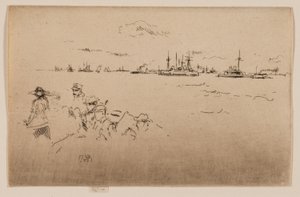 La Flotte : Moniteurs - James Abbott McNeill Whistler