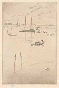 La Petite Lagune, de la Première Série de Venise (Venise, Une Série de Douze Eaux-fortes) - James Abbott McNeill Whistler
