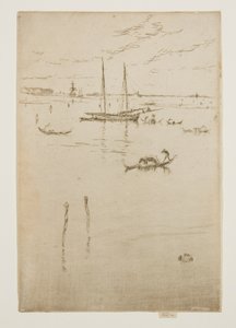 La Petite Lagune, des Douze Eaux-fortes, également connue sous le nom de Premier ensemble de Venise - James McNeill Whistler