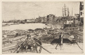 La Piscine, de la série Thames Set (Une série de seize gravures de scènes sur la Tamise et d