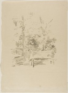 Tête-à-tête in the garden - James McNeill Whistler