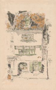 Maison jaune, Lannion - James Abbott McNeill Whistler