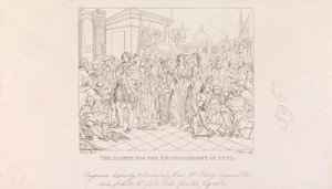 Conceptions pour la grande salle de la Société des Arts (4 sur 1 feuille) - James Mitan