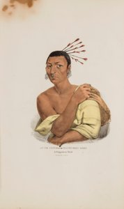 AT-TE-CONSE ou le jeune cerf de Rein ; un chef Chippeway, tiré du Portfolio autochtone - James Otto Lewis