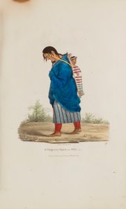 Femme et enfant Chippeway, extrait du Portfolio autochtone