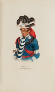 BREWETT ; A Celebrated Chief Miami Chief, from The Aboriginal Portfolio (en anglais seulement) - James Otto Lewis