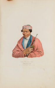 CAN-NO-SA-QUA ; un chef de Pottowattomie, tiré du Portefeuille autochtone - James Otto Lewis