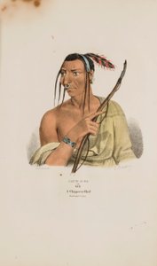 JACK-O-PA ou les Six ; un chef Chippeway, tiré du Portfolio autochtone - James Otto Lewis