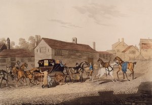 Changement de chevaux pour la diligence