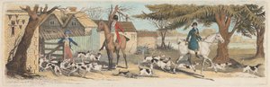 Chasse au renard [ensemble de trois sur quatre] : 1. Délogement