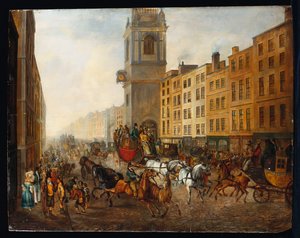 Le carrosse de Londres à Brighton à Cheapside, 18 juillet 1831