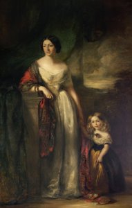 La 2e Lady de Tabley, avec sa petite fille