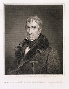 Major Général William Henry Harrison, gravé par Richard W. Dodson