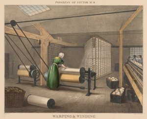 Progression du coton : # 8 - Ourdissage et enroulement