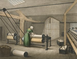 Warping and Winding, Progrès du coton n° 8, pub. 1840