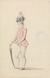 Officier avec cocarde et épée