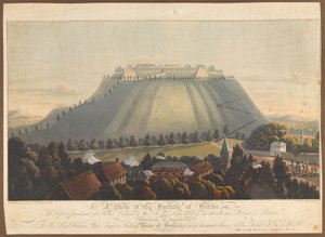 Vue de la forteresse de Bitche. Un dépôt de punition pour les prisonniers de guerre britanniques, 1799