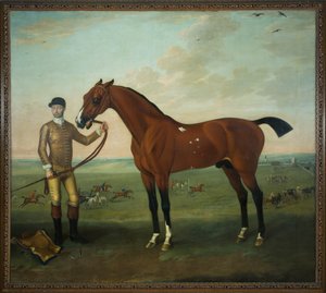 Flying Childers avec un palefrenier sur Newmarket Heath, vers 1722-25 - James Seymour
