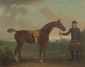Vieux renard tenu par un palefrenier - James Seymour