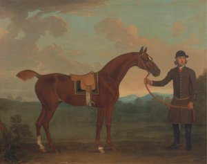Vieux renard tenu par un palefrenier - James Seymour