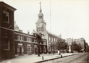Independence Hall, Chestnut Street, côté sud entre les 5e et 6e rues, 1898 - James Shields