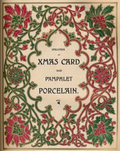 Spécimen de Carte de Noël et Brochure en Porcelaine - James Spicer & Sons, Ltd. - James Spicer and Sons