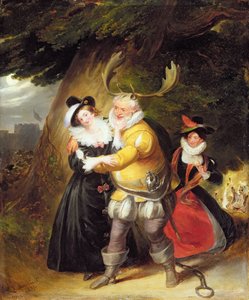 Falstaff au chêne de Herne de Les Joyeuses Commères de Windsor, Acte V, Scène V, 1832
