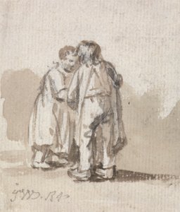 Un garçon et une fille conversant