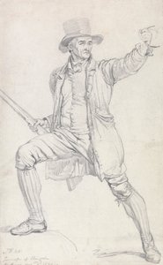 Étude pour le personnage central dans "Le Voleur de Cerfs" - James Ward