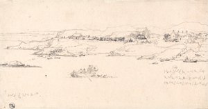 Village côtier avec bateaux de pêche