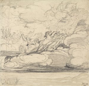 Élie jetant son manteau - James Ward