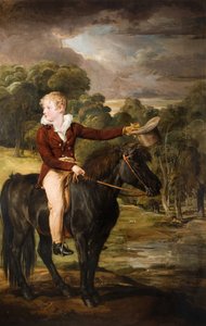 Portrait de Lord Stanhope 1805-66 à cheval sur un poney, 1815 - James Ward