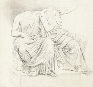 Étude de deux statues classiques sans tête - James Ward