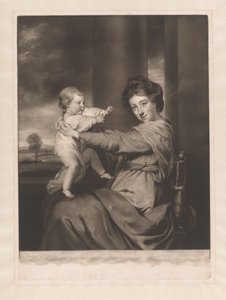 Portrait de Caroline Spencer avec sa fille Caroline
