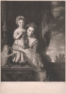 Margaret Georgiana, vicomtesse de Spencer et sa fille - James Watson