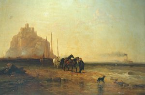 Soir au large de St Michaels Mount - James Webb