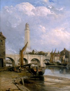 Vieux pont de Kew, vers 1880 - James Webb