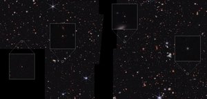 Galaxies dans le champ CEERS (image NIRCam) - James Webb Space Telescope (NASA)