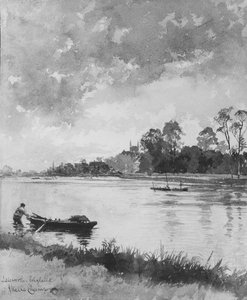 Scène de Rivière en Angleterre